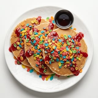 Fruity Pebble Pancakes